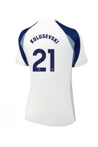 Tottenham Hotspur Dejan Kulusevski #21 Fotballdrakt Hjemme Klær Dame 2025-26 Korte ermer